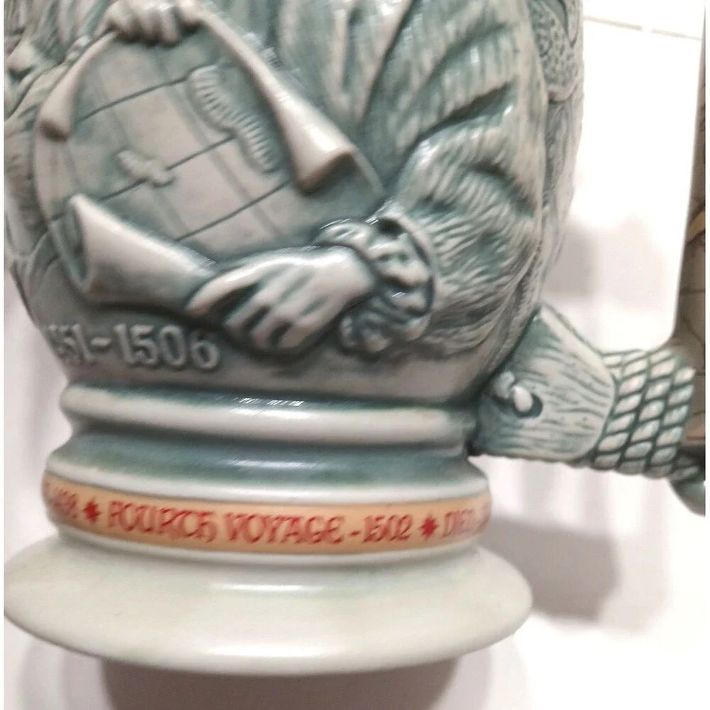 Vintage Avon 1992 Christopher Columbus New World Stein Made in Brazil #88413 - Picture 12 of 15